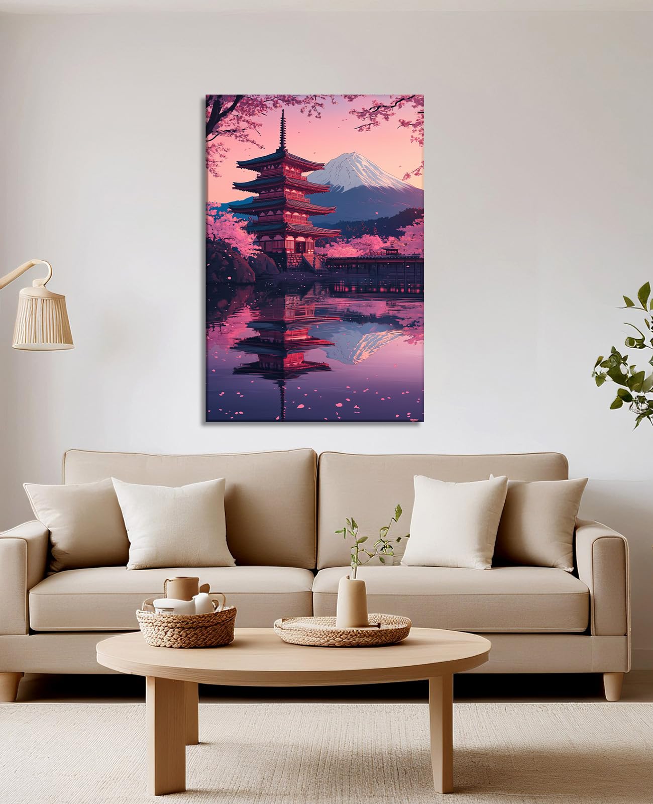 Amazon.com: Japanese Wall Art Asian Landscape Canvas Prints Cherry